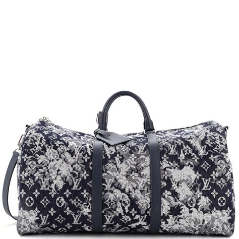 louis vuitton tapestry keepall|Keepall Bandoulière 50 Damier Graphite Canvas .